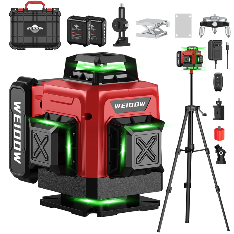 Electrical High Precision Horizontal & Vertical 16 Lines 4D Green Laser Level